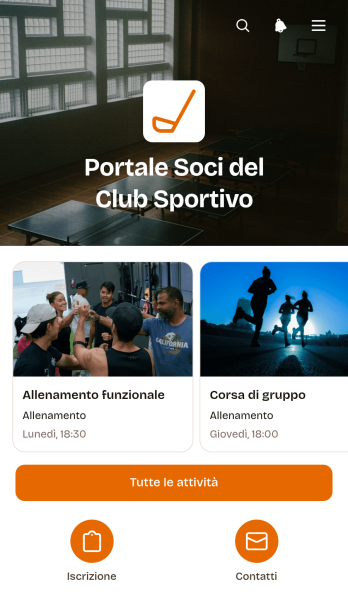 Portale per i Soci di una Società Sportiva
