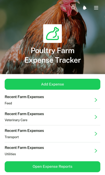 Poultry Farm Expense Tracker App Template