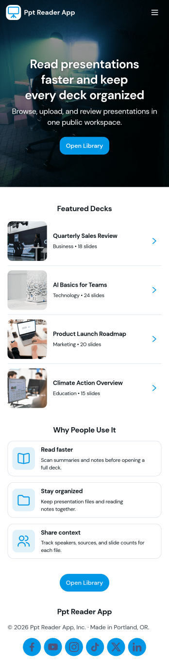 Ppt Reader App Template