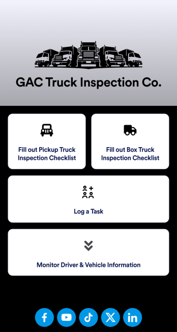 Pre-Operational Truck Inspection App Template