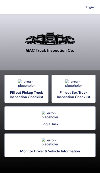 Pre-Operational Truck Inspection App Template