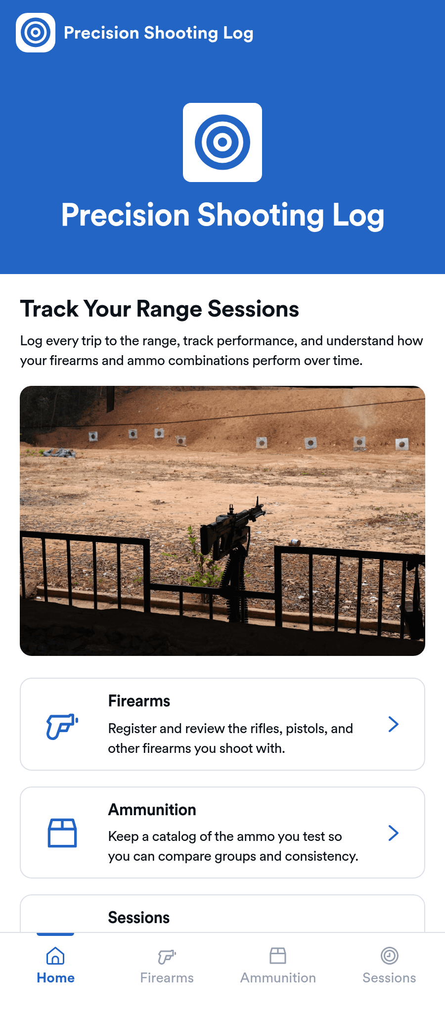 Precision Shooting Log App Template | Jotform