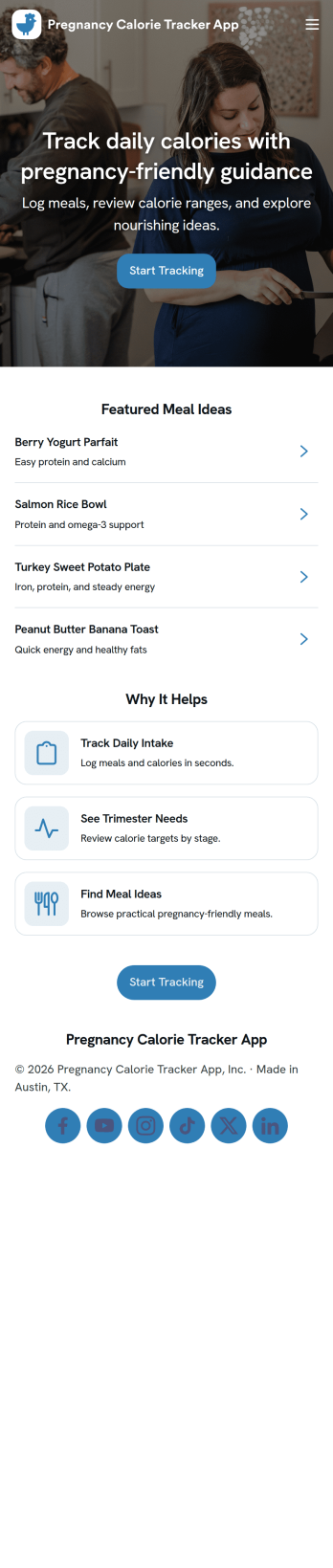 Pregnancy Calorie Tracker App Template