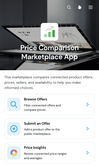 Price Comparison Marketplace App Template