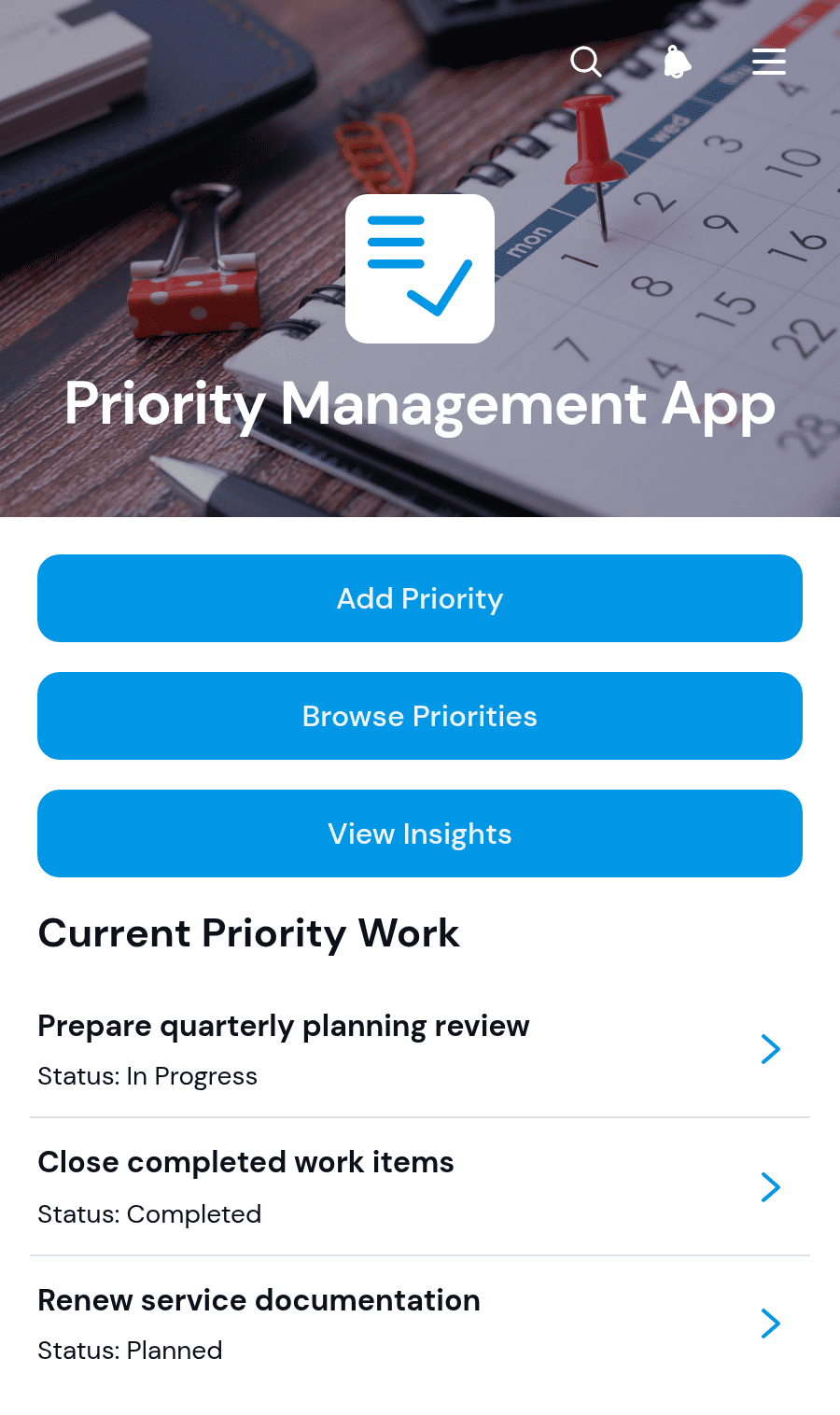 Priority Management App Template | Jotform
