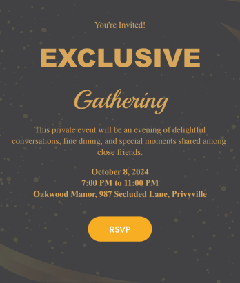 Private Event RSVP App Template
