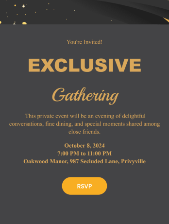 Private Event RSVP App Template