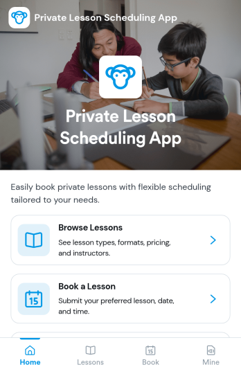 Private Lesson Scheduling App Template