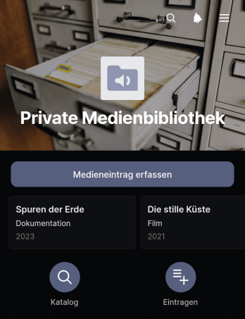 Private Mediathek-App
