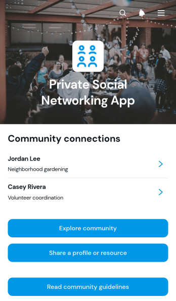 Private Social Networking App Template