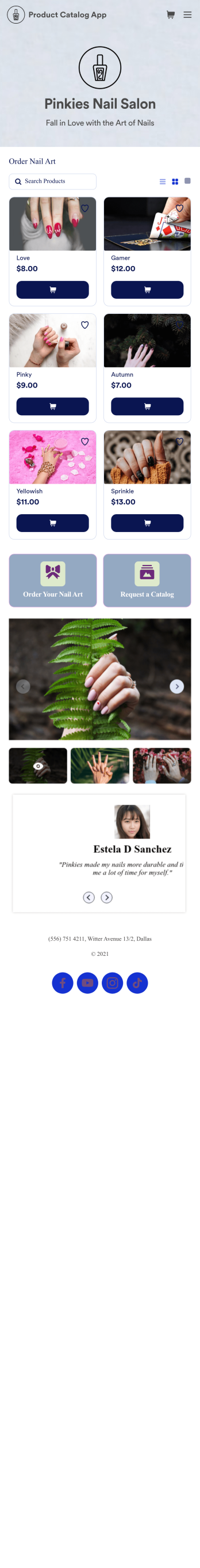 Customizable Product Catalog App