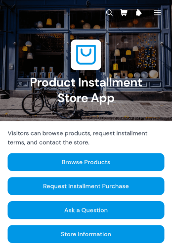 Product Installment Store App Template
