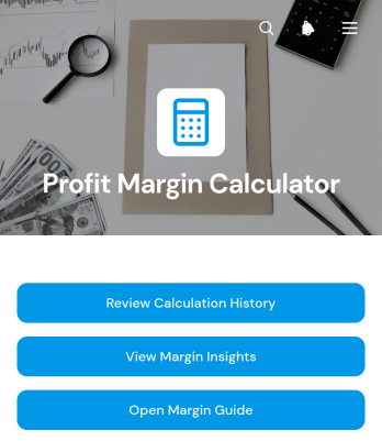 Profit Margin Calculator App Template