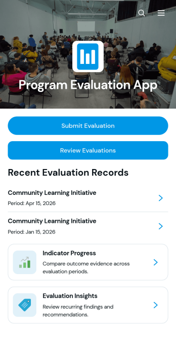 Program Evaluation App Template