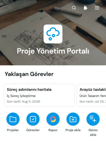 Proje Yönetim Portalı Uygulama Șablonu