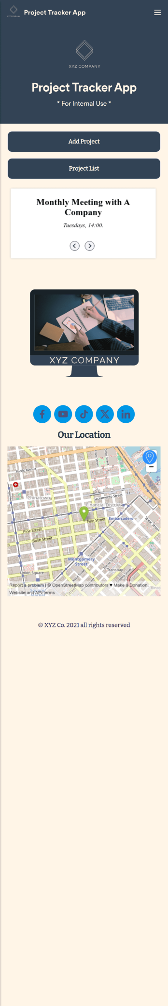 Project Tracker App Template