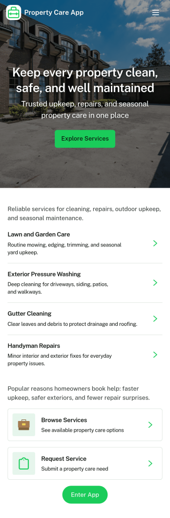 Property Care App Template