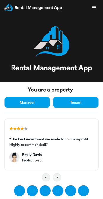 Rental Management App Template
