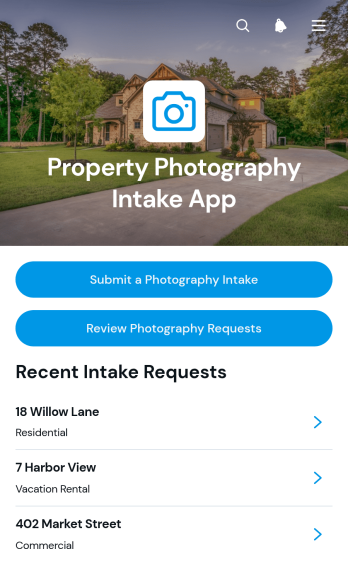 Property Photography Intake App Template