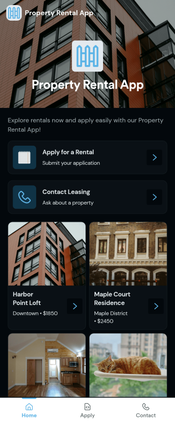 Property Rental App Template