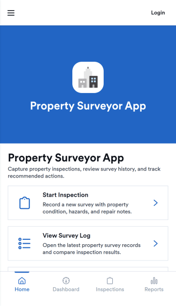 Property Surveyor App Template