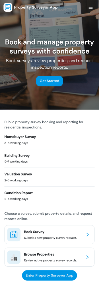 Property Surveyor App Template