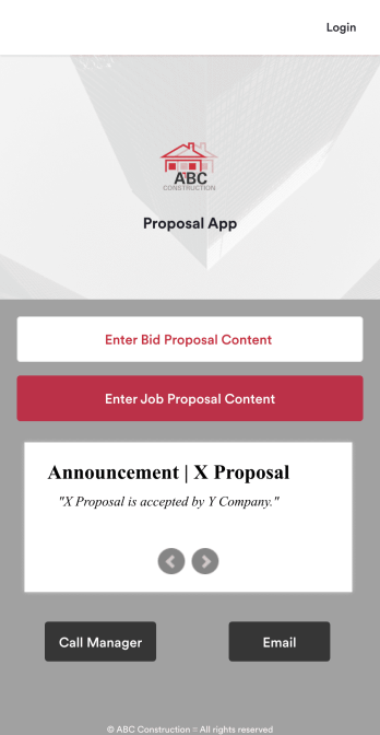 Proposal App Template