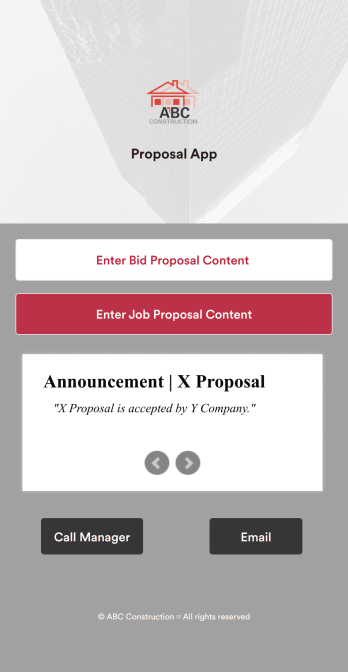 Proposal App Template