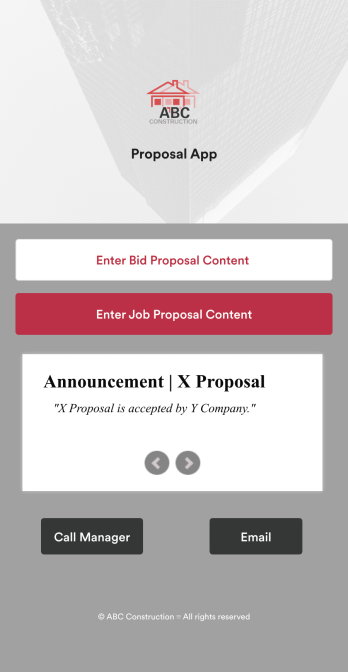 Proposal App Template