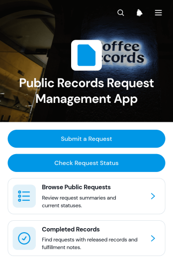 Public Records Request Management App Template