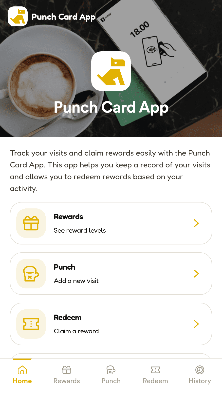Punch Card App Template | Jotform
