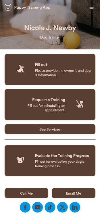 Puppy Training App Template