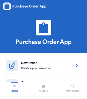 Purchase Order App Template