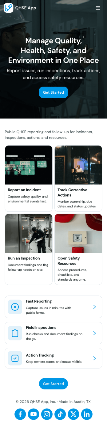 QHSE App Template