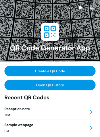 QR Code Generator App Template
