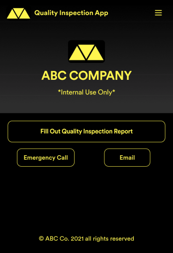 Quality Inspection App Template