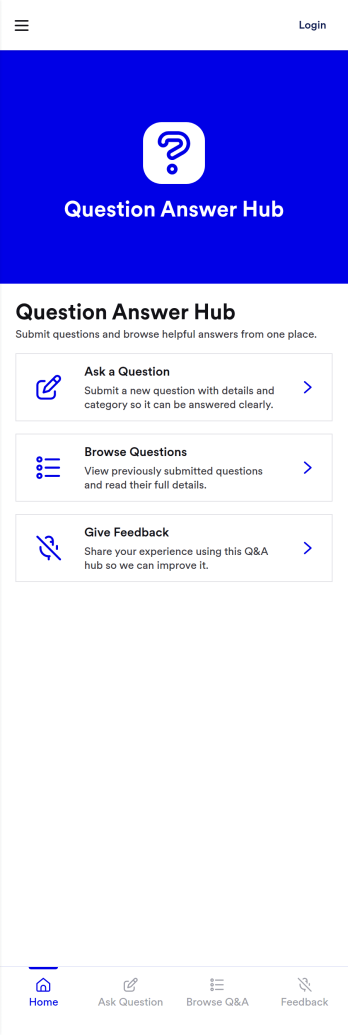 Question Answer App Template
