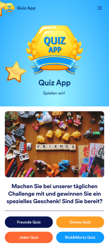 Quiz App Vorlage