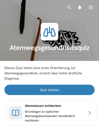 Quiz-App zur Atemwegsgesundheit