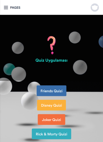 Quiz Uygulaması Template
