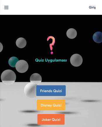 Quiz Uygulaması Template