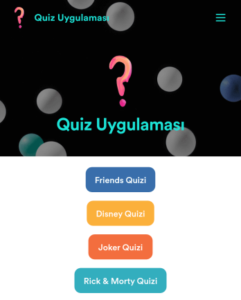 Quiz Uygulama Șablonu