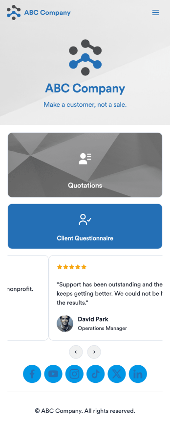 Customizable Quotation Management App