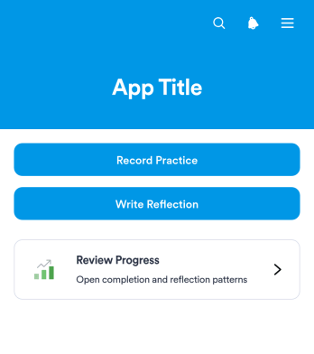 Ramadan Reflection Tracker App Template