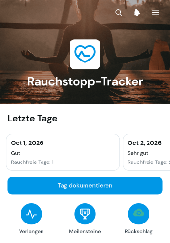 Rauchstopp-Protokoll-App