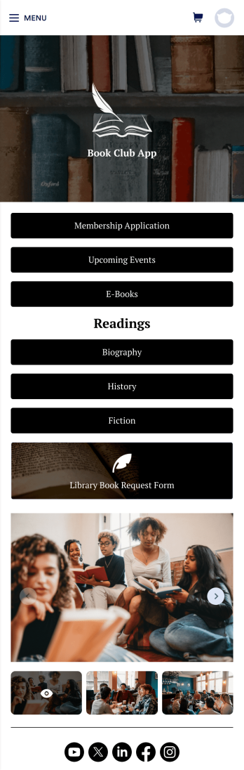 Reading Club App Template