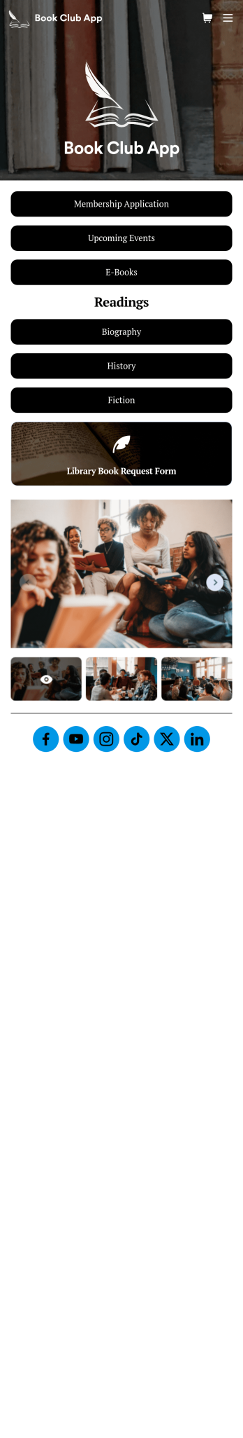 Reading Club App Template