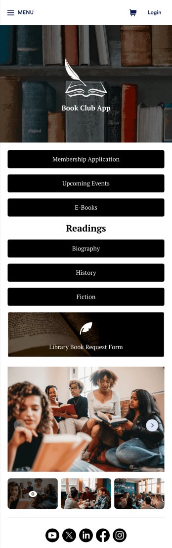 Reading Club App Template