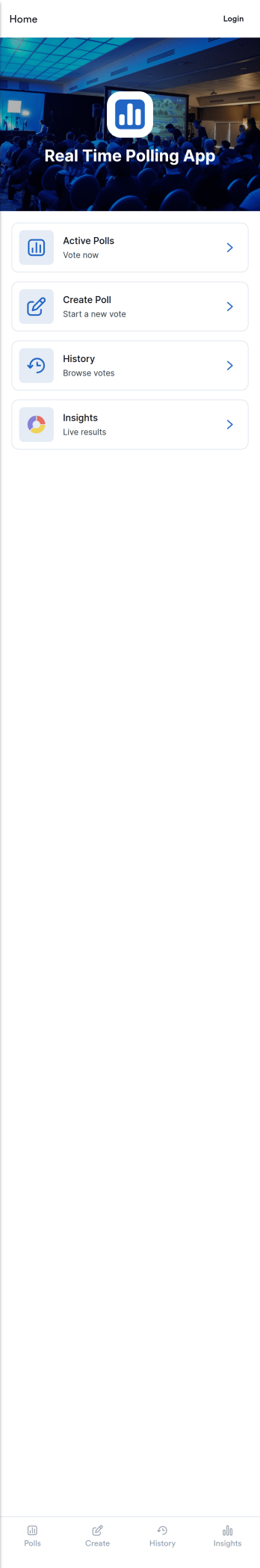 Real Time Polling App Template