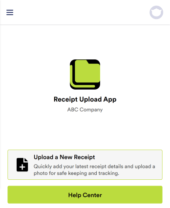 Receipt Upload App Template